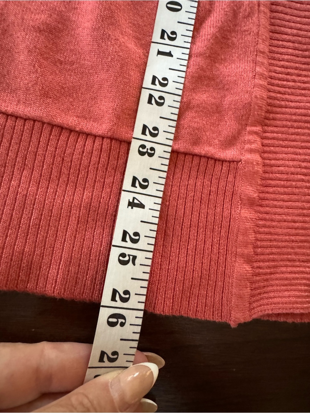 Everyday Open-Front Cardigan in Rust - Picture 6 of 6